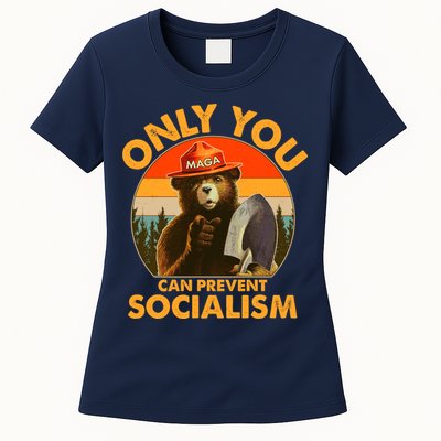 Only You Can Prevent Socialism Vintage Womens T-Shirt