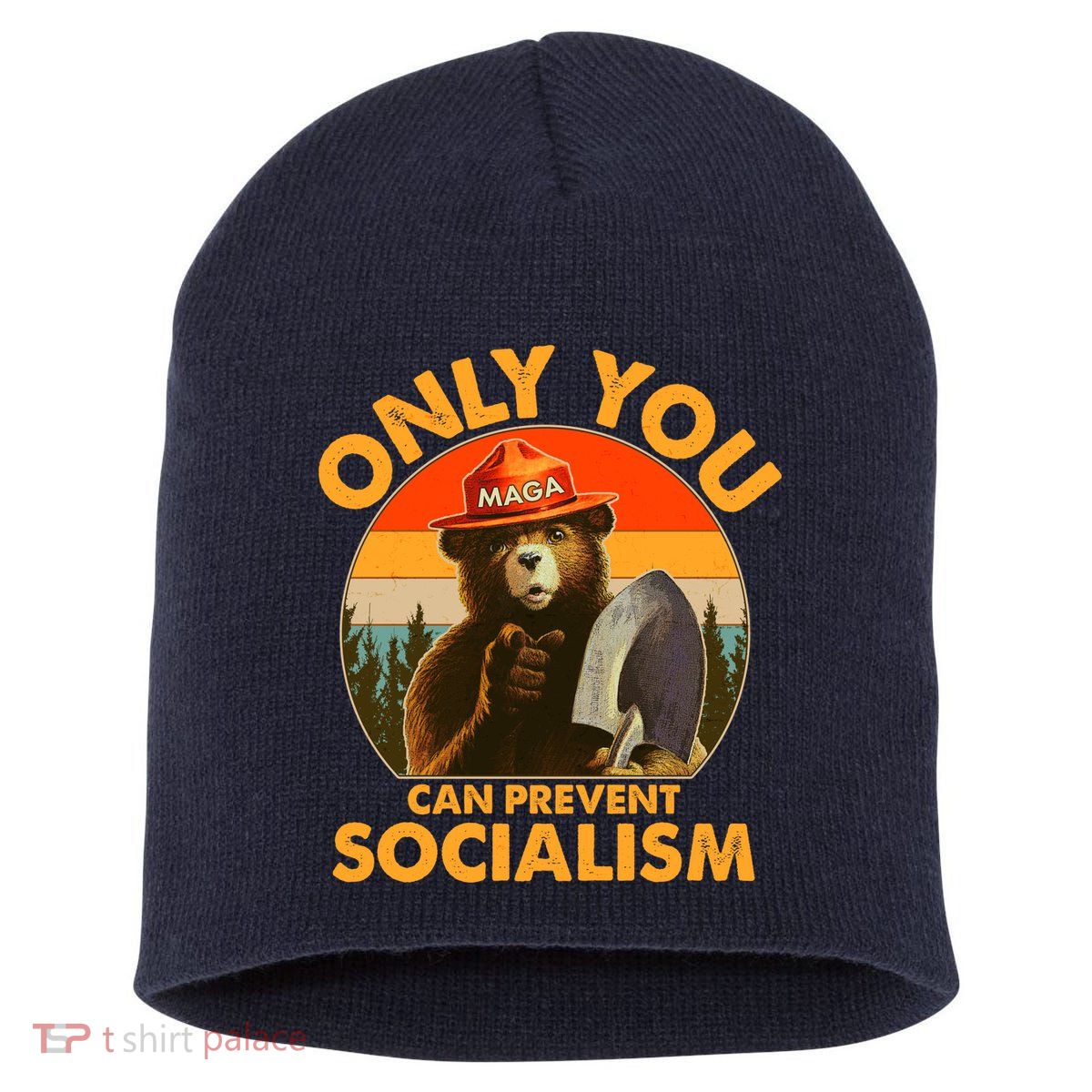 Only You Can Prevent Socialism Vintage Short Acrylic Beanie