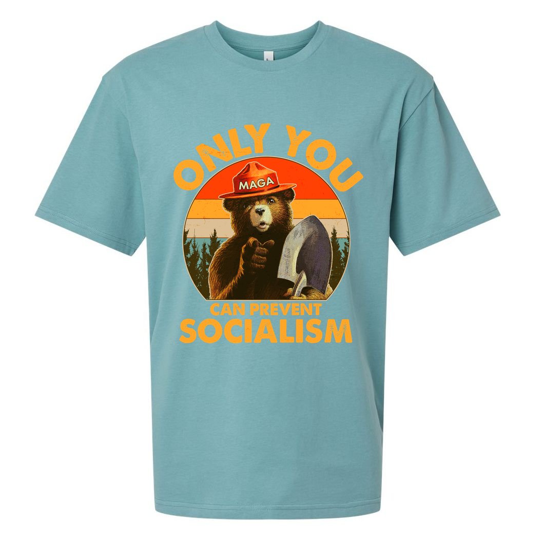 Only You Can Prevent Socialism Vintage Sueded Cloud Jersey T-Shirt