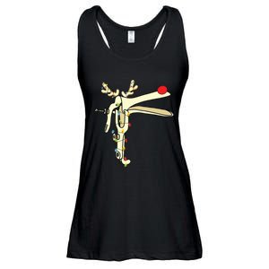 Obgyn Nurse Merry Christmas Reindeer Speculum Xmas Lights Ladies Essential Flowy Tank