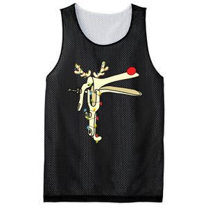 Obgyn Nurse Merry Christmas Reindeer Speculum Xmas Lights Mesh Reversible Basketball Jersey Tank