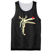 Obgyn Nurse Merry Christmas Reindeer Speculum Xmas Lights Mesh Reversible Basketball Jersey Tank