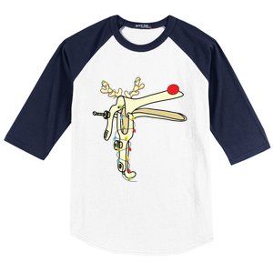 Obgyn Nurse Merry Christmas Reindeer Speculum Xmas Lights Baseball Sleeve Shirt