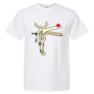 Obgyn Nurse Merry Christmas Reindeer Speculum Xmas Lights Garment-Dyed Heavyweight T-Shirt