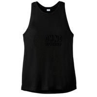 Oh No My Makeup Funny Zebra Ladies PosiCharge Tri-Blend Wicking Tank