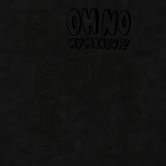 Oh No My Makeup Funny Zebra Ladies PosiCharge Tri-Blend Wicking Tank