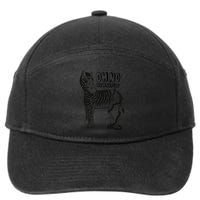 Oh No My Makeup Funny Zebra 7-Panel Snapback Hat