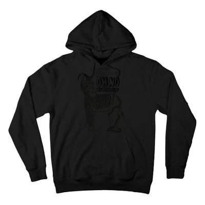 Oh No My Makeup Funny Zebra Tall Hoodie