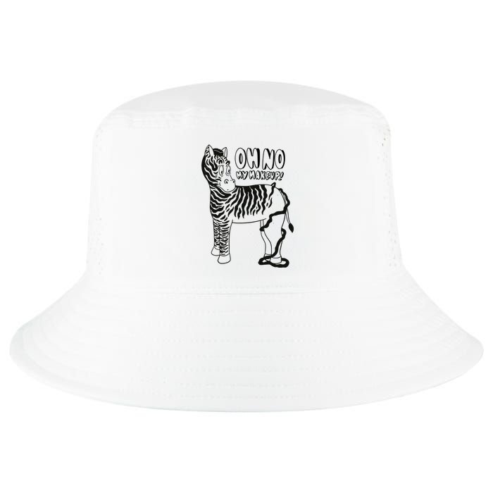 Oh No My Makeup Funny Zebra Cool Comfort Performance Bucket Hat