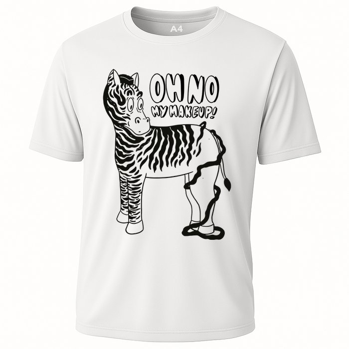Oh No My Makeup Funny Zebra Performance Shirt