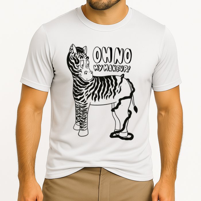 Oh No My Makeup Funny Zebra Performance Shirt