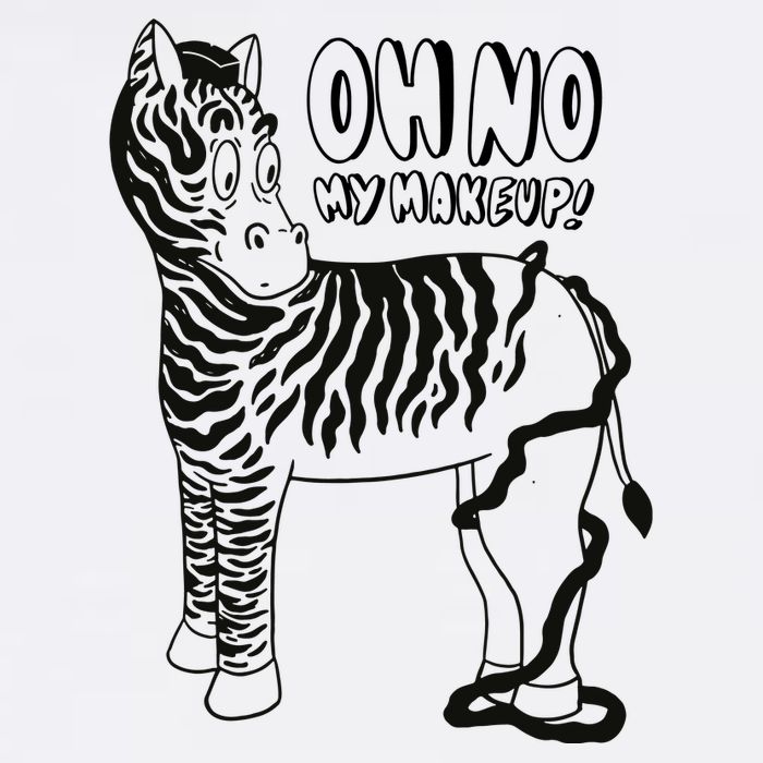 Oh No My Makeup Funny Zebra Performance Shirt