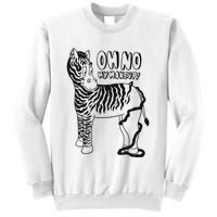 Oh No My Makeup Funny Zebra Sweatshirt