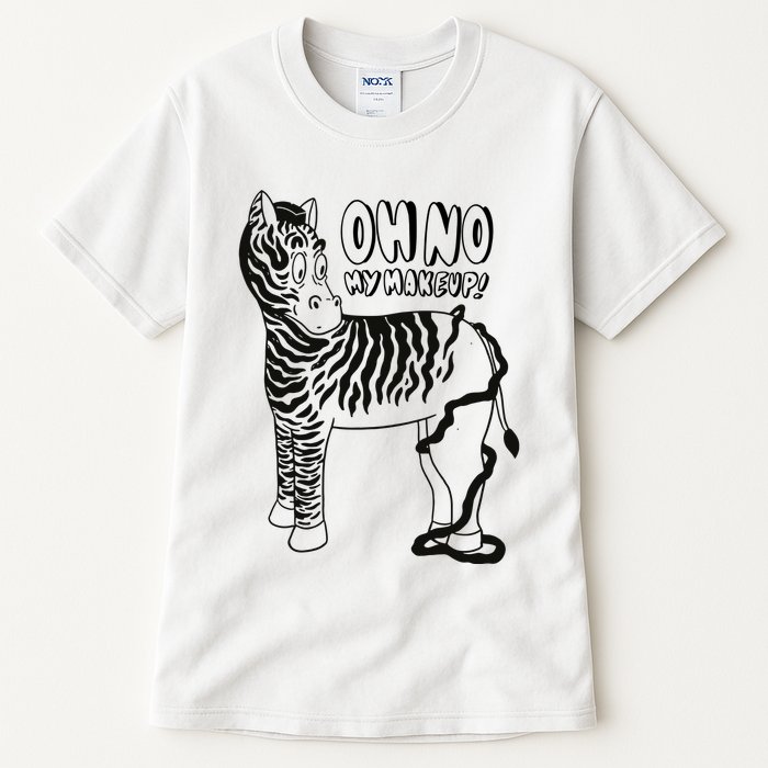 Oh No My Makeup Funny Zebra Tall T-Shirt