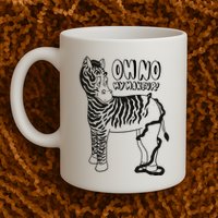 Oh No My Makeup Funny Zebra Mug