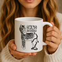 Oh No My Makeup Funny Zebra Mug