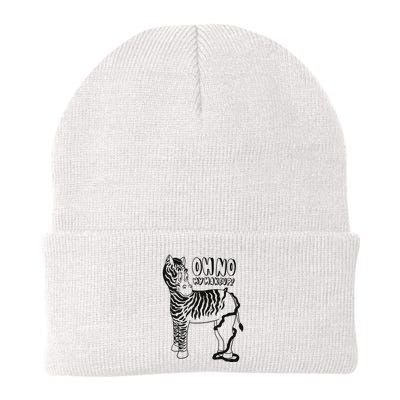 Oh No My Makeup Funny Zebra Beanie