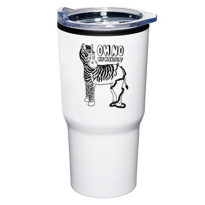 Oh No My Makeup Funny Zebra Tumbler