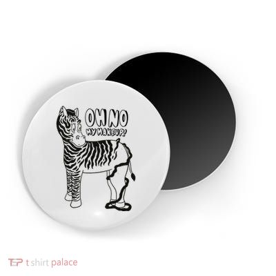 Oh No My Makeup Funny Zebra Magnet