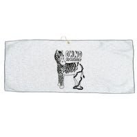 Oh No My Makeup Funny Zebra Large Microfiber Waffle Golf Towel