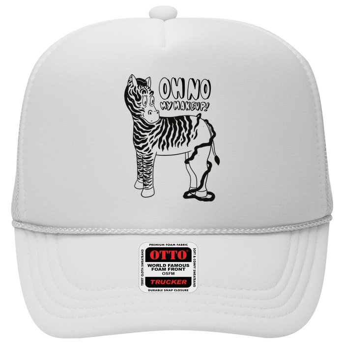 Oh No My Makeup Funny Zebra Trucker Hat