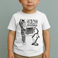 Oh No My Makeup Funny Zebra Toddler T-Shirt