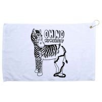 Oh No My Makeup Funny Zebra Grommeted Golf Towel