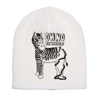 Oh No My Makeup Funny Zebra Short Acrylic Beanie