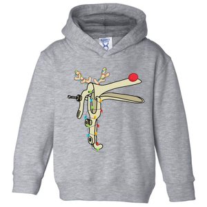 Obgyn Nurse Merry Christmas Reindeer Speculum Xmas Lights  Toddler Hoodie