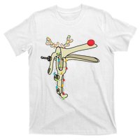 Obgyn Nurse Merry Christmas Reindeer Speculum Xmas Lights  T-Shirt