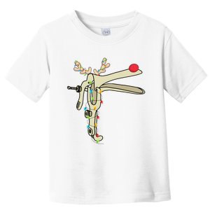 Obgyn Nurse Merry Christmas Reindeer Speculum Xmas Lights  Toddler T-Shirt