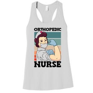 Orthopedic Nurse Nursing Profession National Nurses Day Cool Gift Women's Racerback Tank