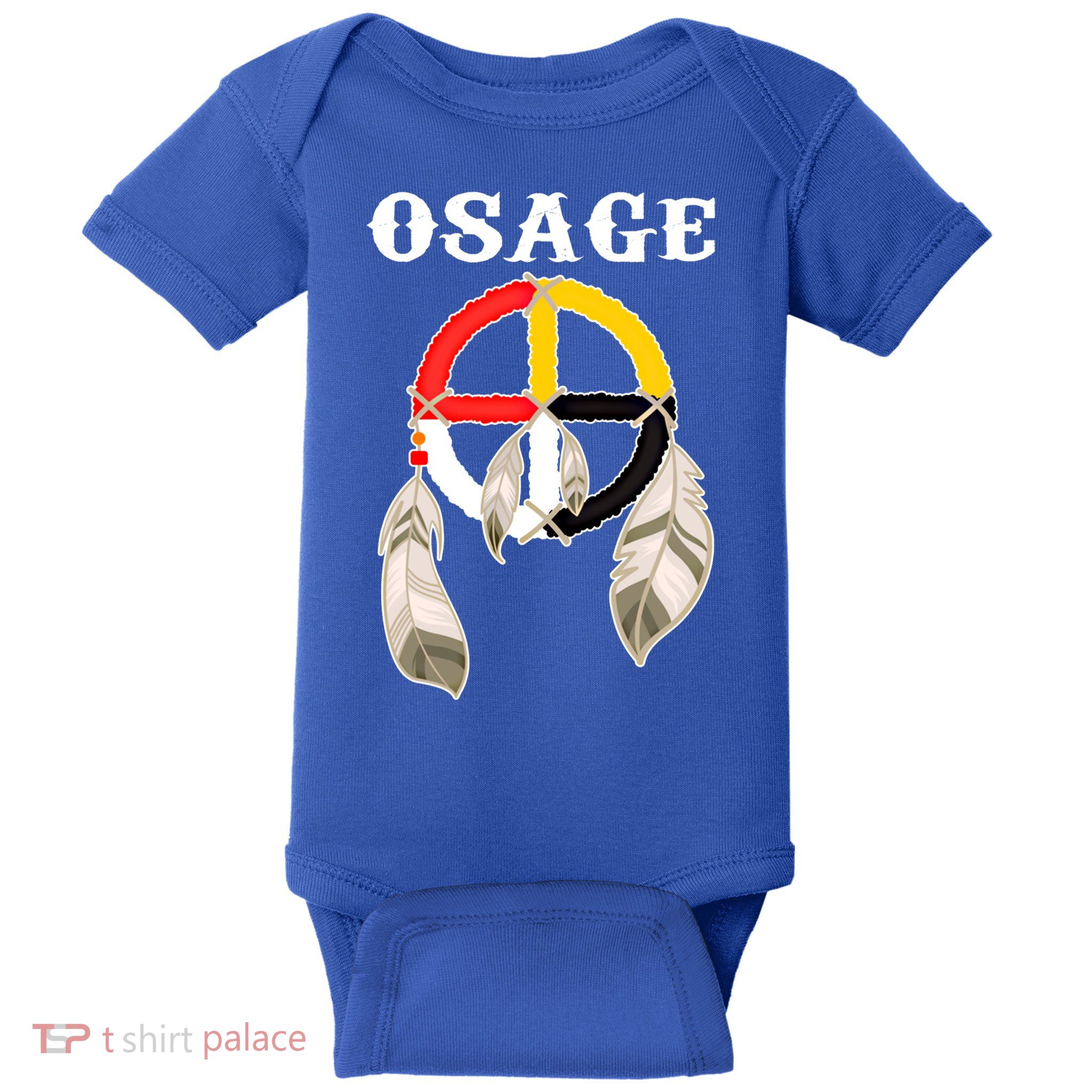 Osage Nation Native American Indian Medicine Wheel Gift Baby Bodysuit