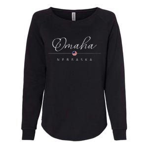 Omaha Nebraska Ne On Omaha Womens California Wash Sweatshirt