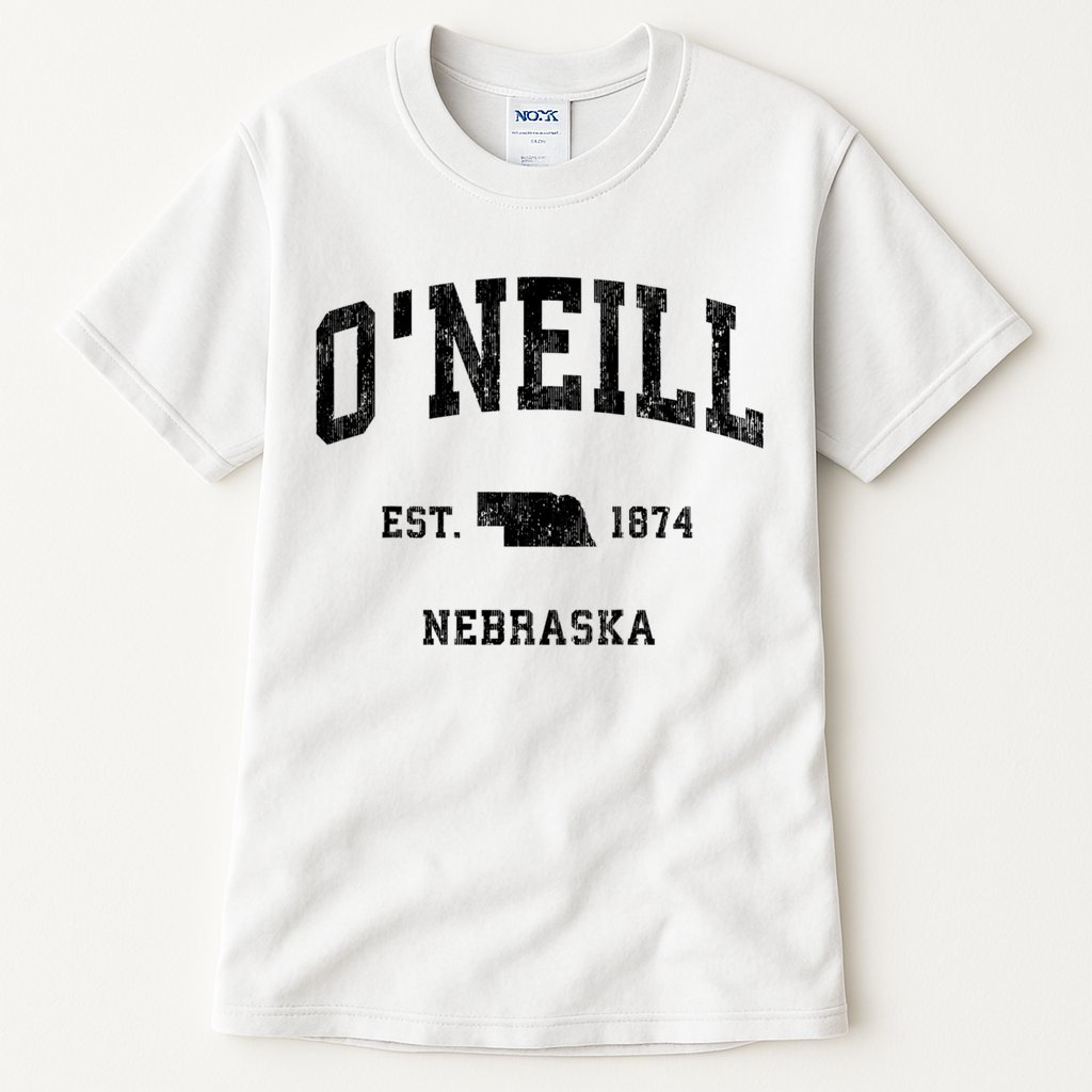 Oneill Nebraska Ne Vintage Established Athletic Sports Design Tall T-Shirt