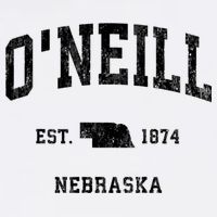 Oneill Nebraska Ne Vintage Established Athletic Sports Design Toddler T-Shirt