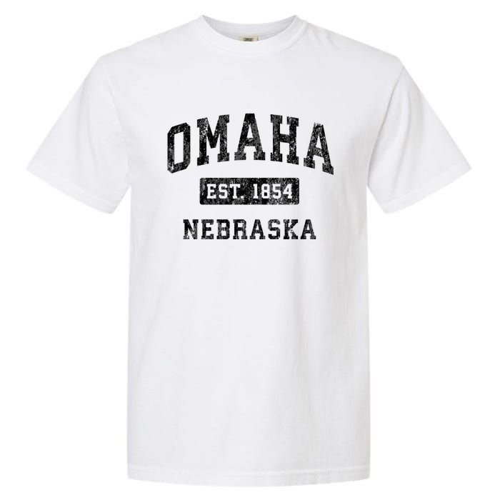 Omaha Nebraska Ne Vintage Established Sports Design Garment-Dyed Heavyweight T-Shirt