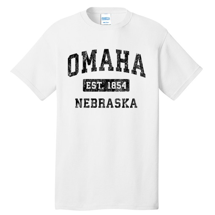 Omaha Nebraska Ne Vintage Established Sports Design Tall T-Shirt