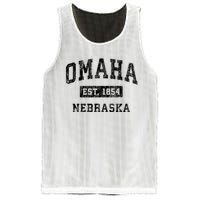 Omaha Nebraska Ne Vintage Established Sports Design Mesh Reversible Basketball Jersey Tank