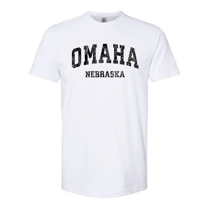 Omaha Nebraska Ne Vintage Varsity Sports Softstyle CVC T-Shirt