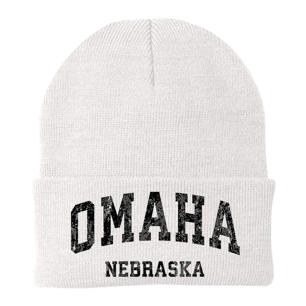 Omaha Nebraska Ne Vintage Varsity Sports Beanie