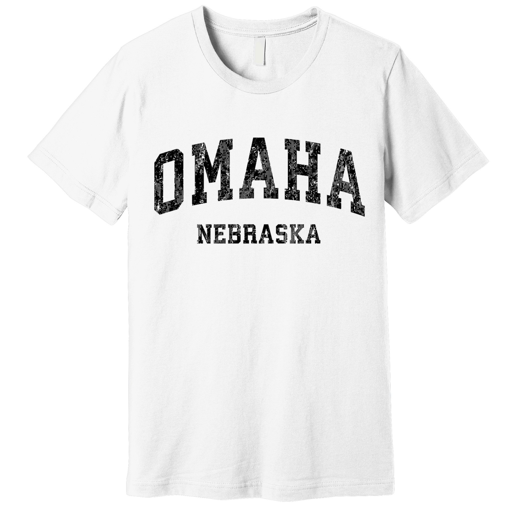 Omaha Nebraska Ne Vintage Varsity Sports Premium T-Shirt