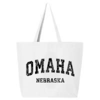 Omaha Nebraska Ne Vintage Varsity Sports 25L Jumbo Tote