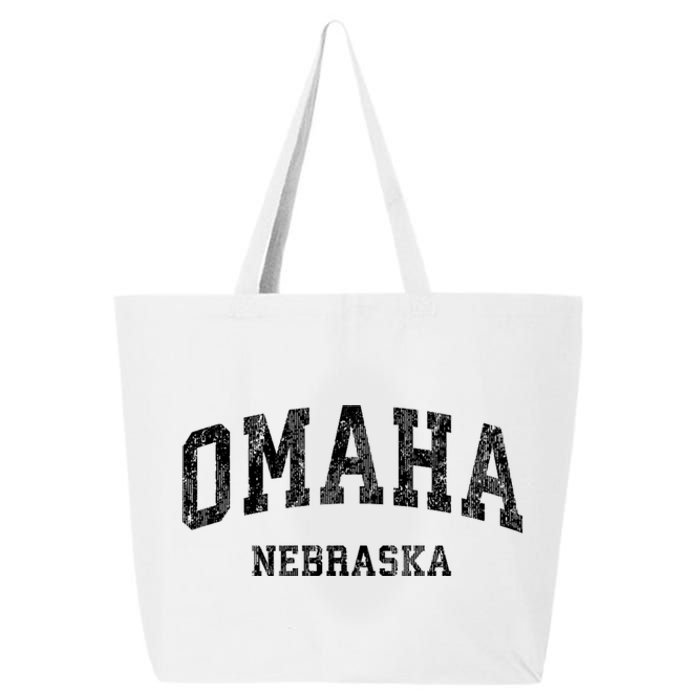 Omaha Nebraska Ne Vintage Varsity Sports 25L Jumbo Tote