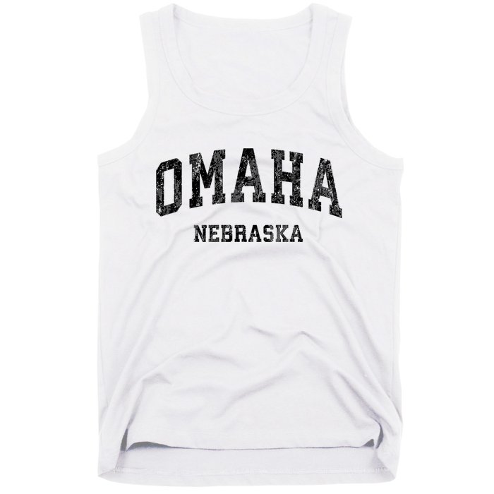 Omaha Nebraska Ne Vintage Varsity Sports Tank Top