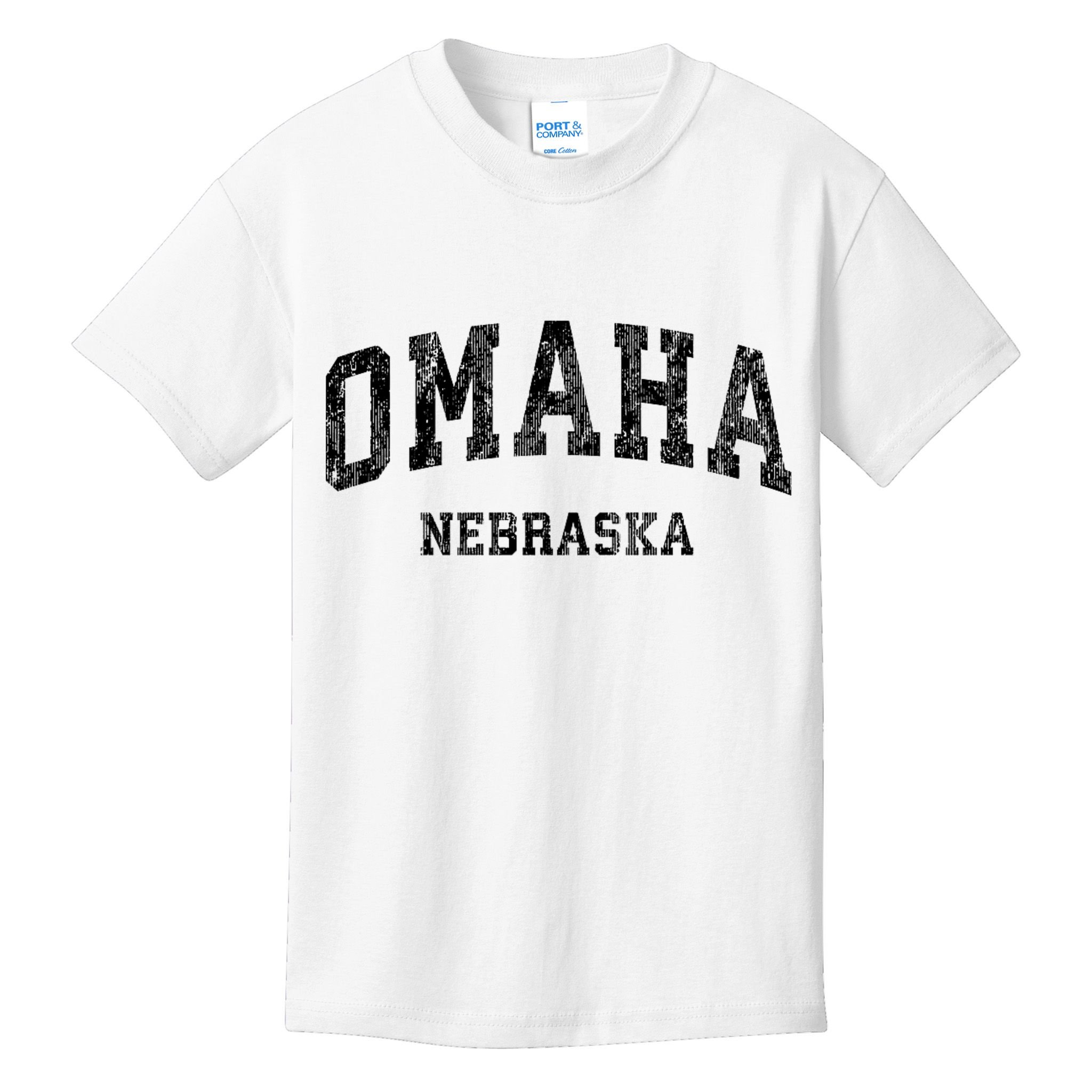 Omaha Nebraska Ne Vintage Varsity Sports Kids T-Shirt