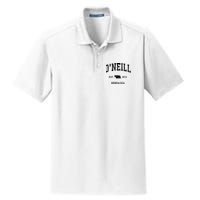 ONeill Nebraska Ne Vintage Athletic Black Sports Dry Zone Grid Polo