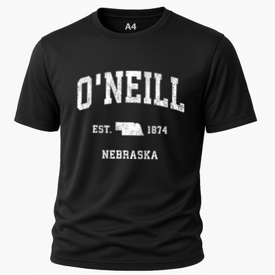 ONeill Nebraska Ne Vintage Athletic Black Sports Performance Shirt