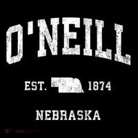 ONeill Nebraska Ne Vintage Athletic Black Sports T-Shirt