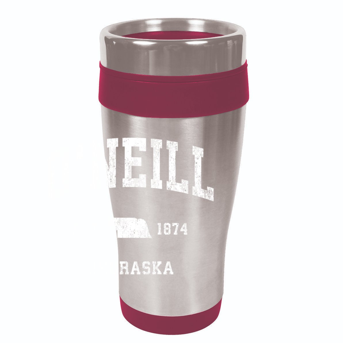 ONeill Nebraska Ne Vintage Athletic Black Sports 15oz Campfire Ceramic Mug